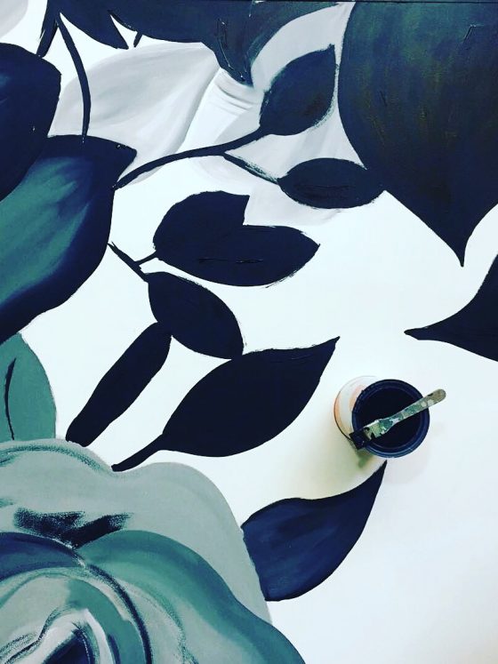 Pistas pintadas a mano