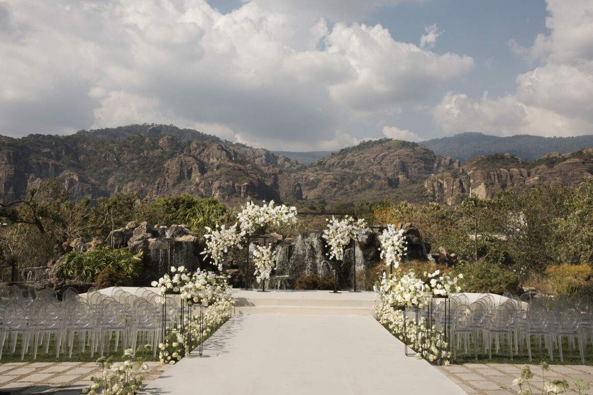 flores flotantes boda