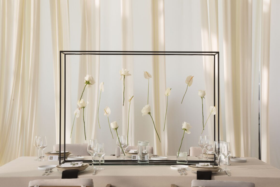 flores flotantes boda